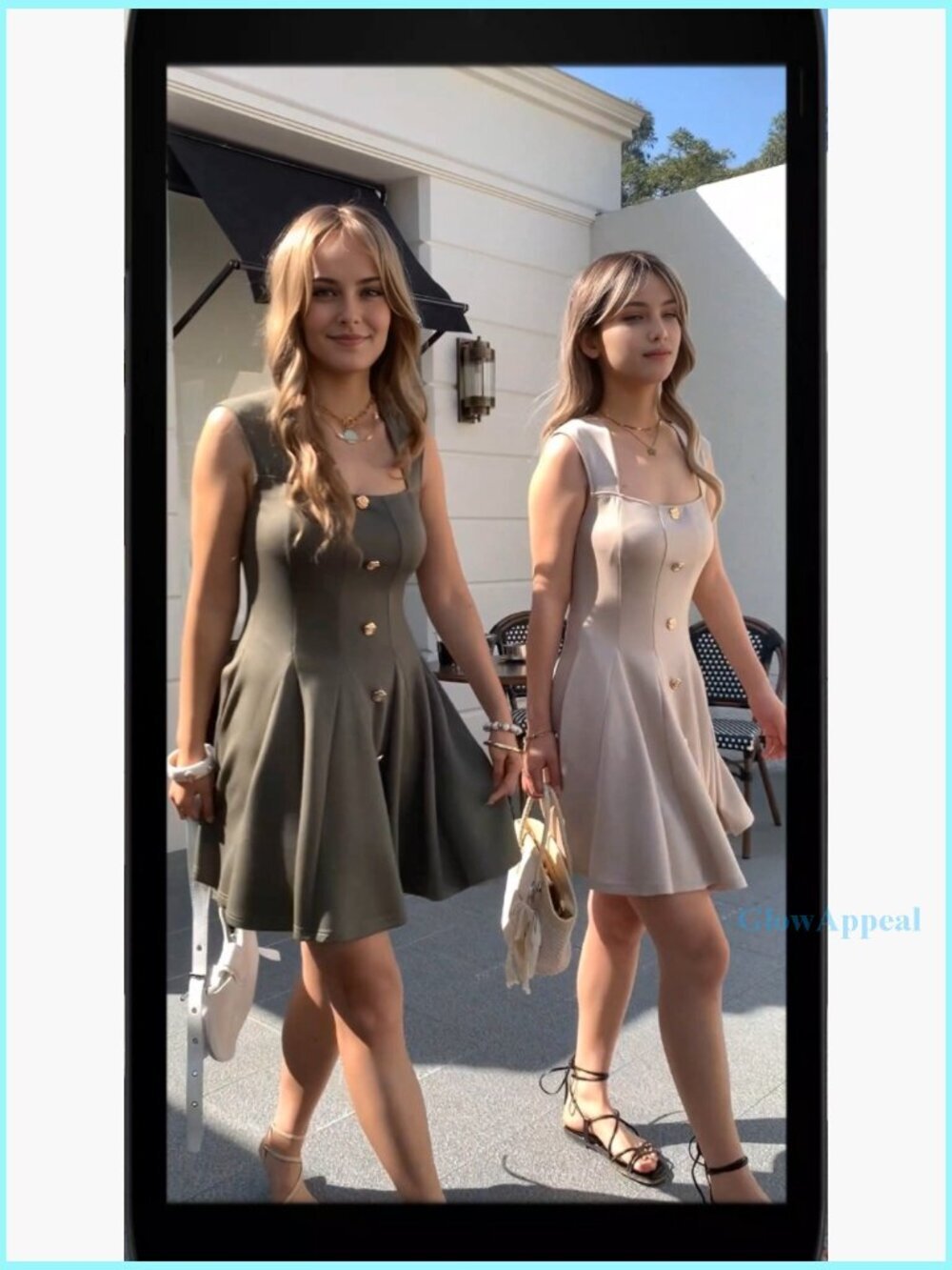 Sleeveless Square Neck A-Line Dress with Pockets for Work Casual Cocktail - Picture 7 of 7